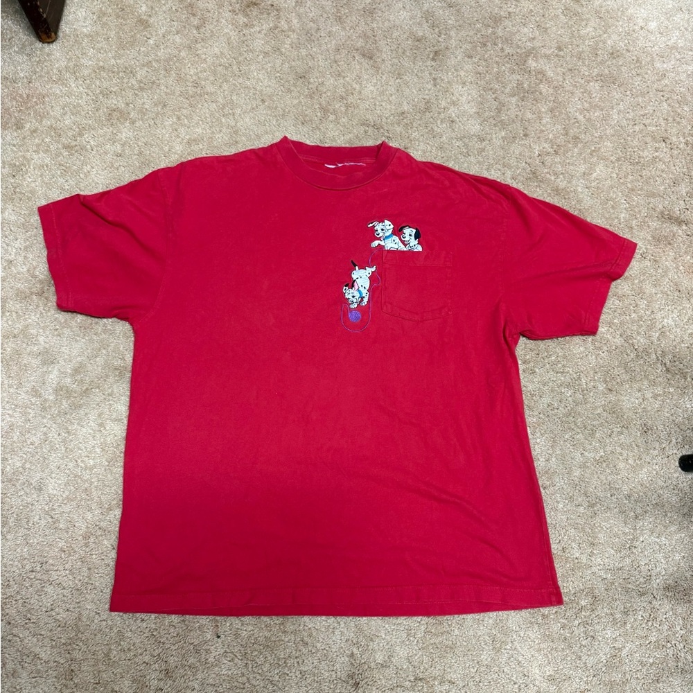 Vintage Disney Embroidered 101 Dalmatians Pocket Tee